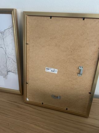 Marcos dorados IKEA (sin láminas)33x43,5