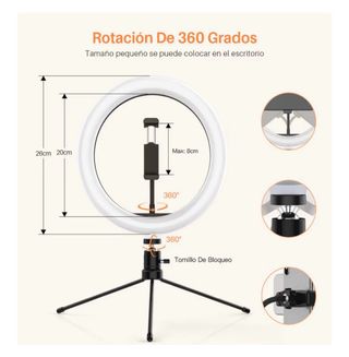 Luz LED Anillo con Trípode