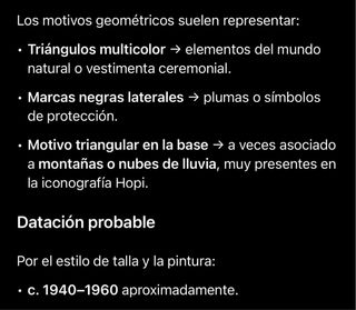 Antigua figura Kachina Hopi