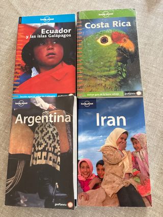 Iran Lote de 4 guias de viaje Lonely Planet