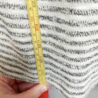 Jersey fino rayas beige talla L Stradivarius