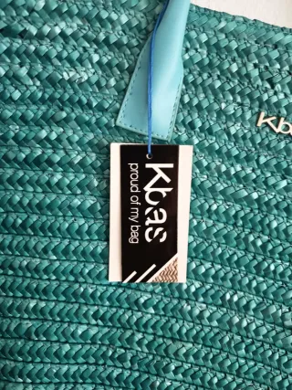 Bolso de rafia Kbas nuevo
