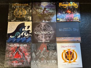 Lote 9 CDs Música Metal y Progresivo