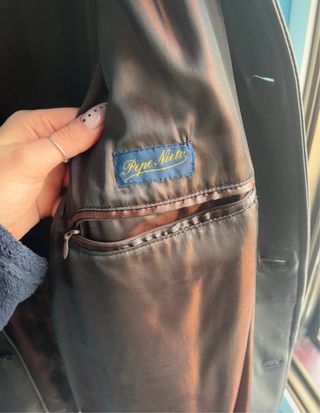 Gabardina de Piel Pepe Nieto Marrón