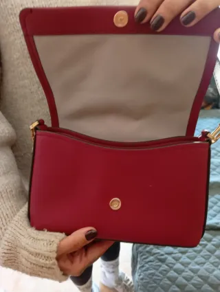 Bolso Michael Kors Rojo Dorado auténtico