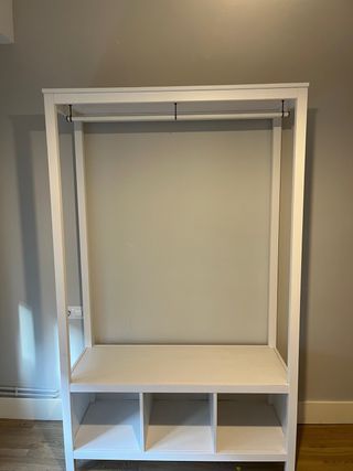 Burro perchero Ikea blanco madera