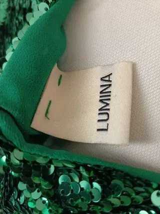 Abito paillettes verde smeraldo