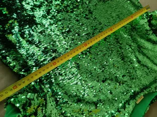 Abito paillettes verde smeraldo