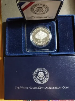 Moneda Dólar Plata 1987 USA