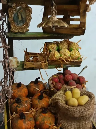 Carretto della frutta per presepe