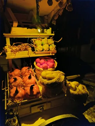 Carretto della frutta per presepe