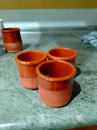 Vasos de barro - Set de 8
