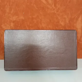 Joyero Marrón de piel , vintage