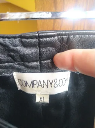 Pantalones de cuero negros