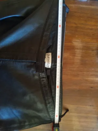 Pantalones de cuero negros