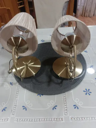 Apliques de pared dorados en bronce precio unidad