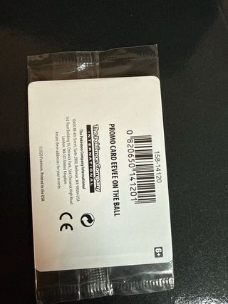 Eevee on the Ball Pokemon Card - UK Exclusive
