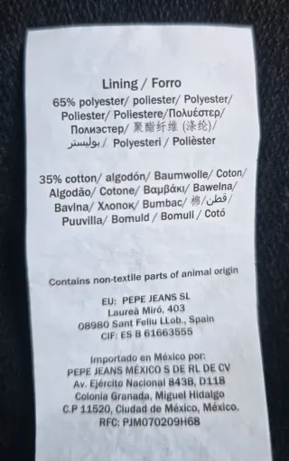 Chaqueta vaquera Pepe Jeans negra