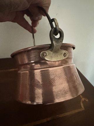 Pentolino in rame misure in foto