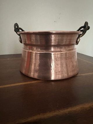 Pentolino in rame misure in foto