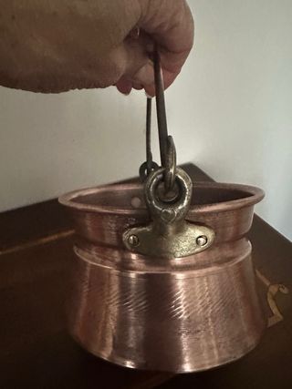 Pentolino in rame misure in foto