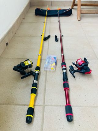 2 Cañas de Pescar 1.8m + Accesorios