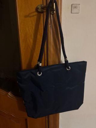 Borsa Ischia Italia blu e bianca