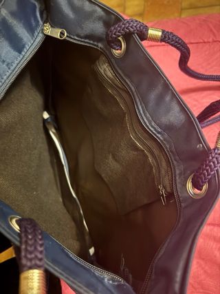 Borsa Ischia Italia blu e bianca