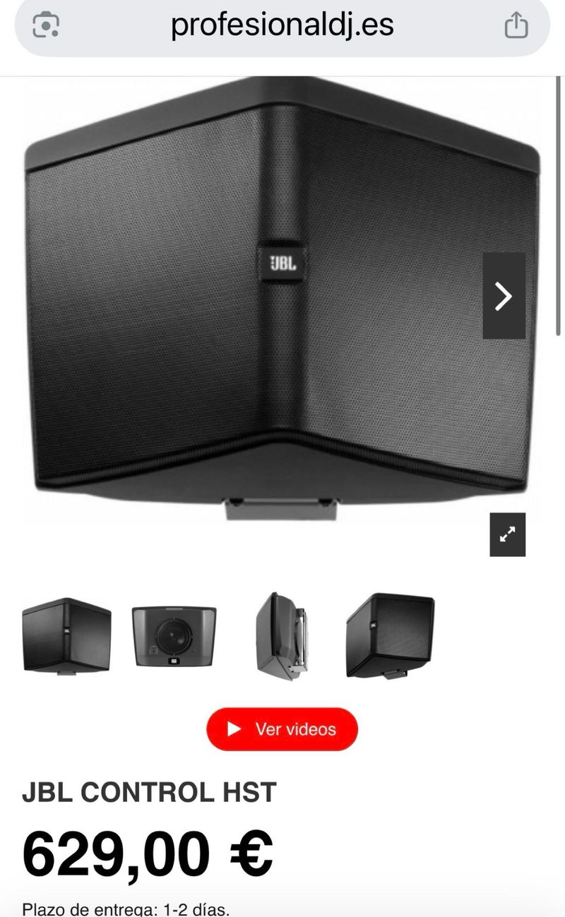 Altavoz JBL CONTROL HST Negro afbeelding 4