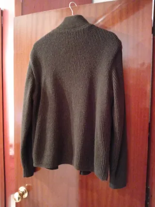 Chaquetón lana y ante marrón