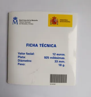 Cartera 12€ Plata XXV Aniversario Constitución 200