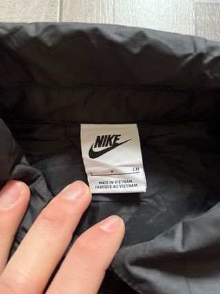 Giacca Nike trapuntata nera anni 00