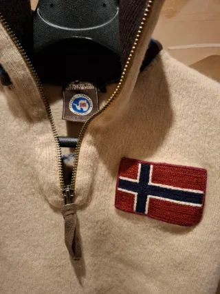 Maglione Napapijri lana beige tg S