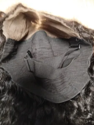 Peluca pelo natural rizado