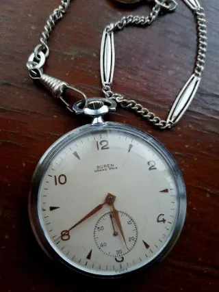 Orologio da tasca vintage BUREN Gran Prix meccanic