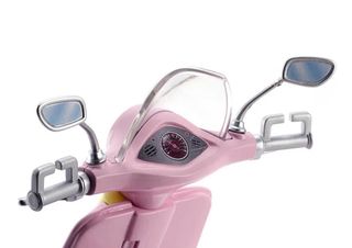 Moto Barbie Rosa y Amarilla