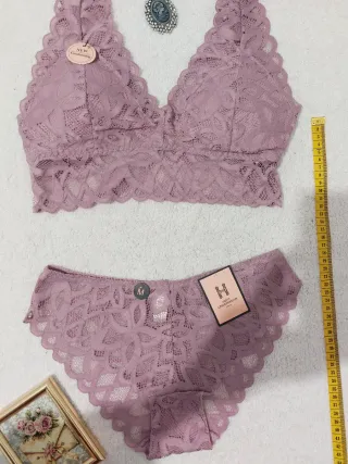 Conjunto Lencería Encaje Talla M