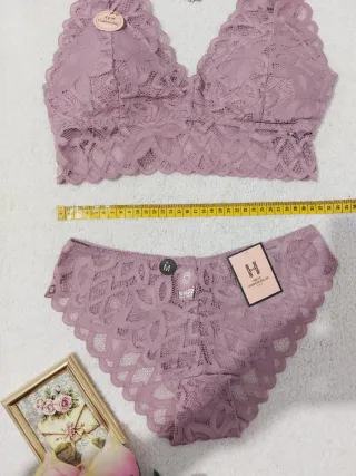 Conjunto Lencería Encaje Talla M