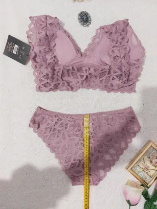 Conjunto Lencería Encaje Talla M