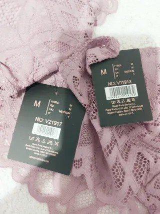 Conjunto Lencería Encaje Talla M