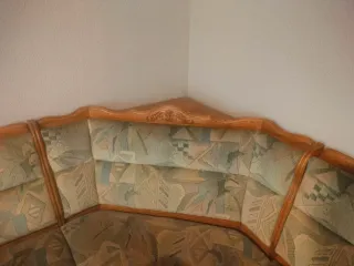 Mesa de madera extensible con rinconera