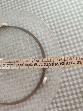 Plato giratorio microondas 24,5 cm diámetro