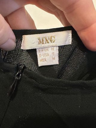 Mono largo negro Mango mujer