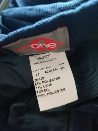 Traje de niño azul. Comunión.Talla 10