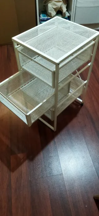 Cajonera Metálica Blanca con Ruedas Ikea