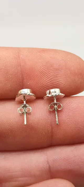 Pendientes Plata y Rubí
