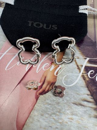 Pendientes Oso Tous Plata 2 cm