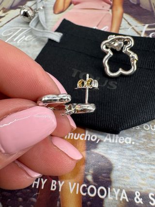 Pendientes Oso Tous Plata 2 cm