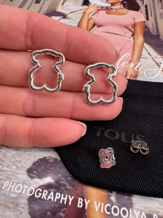 Pendientes Oso Tous Plata 2 cm