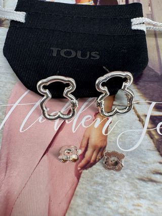 Pendientes Oso Tous Plata 2 cm